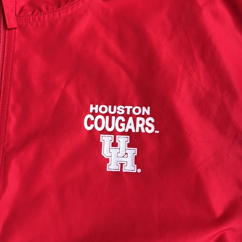Champion Men’s Size M University Of Houston Cougars Hooded‎ Jacket Red
